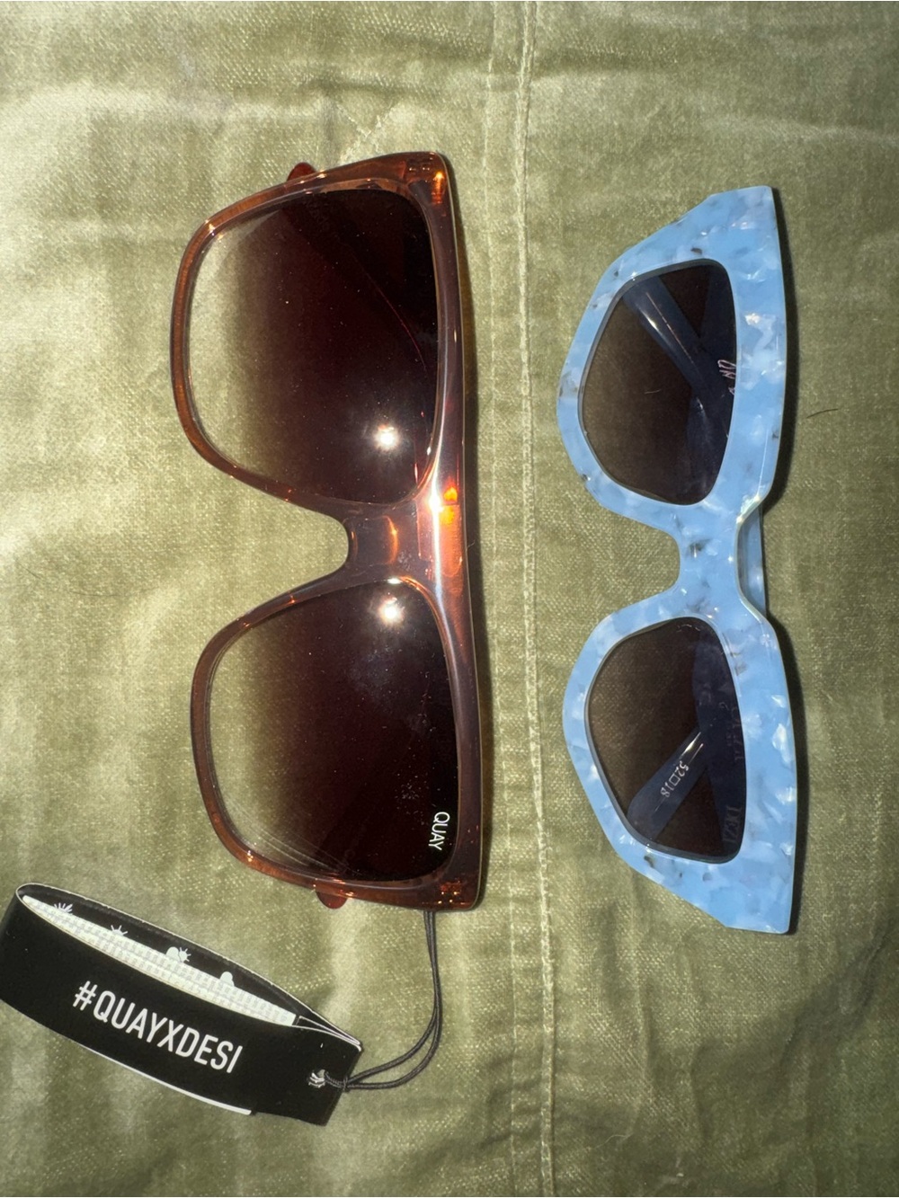 QuayxDezi Brown and Dezi Blue Women’s Sunglasses Duo